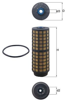 Mahle 564d fuel filter fits - fuel,