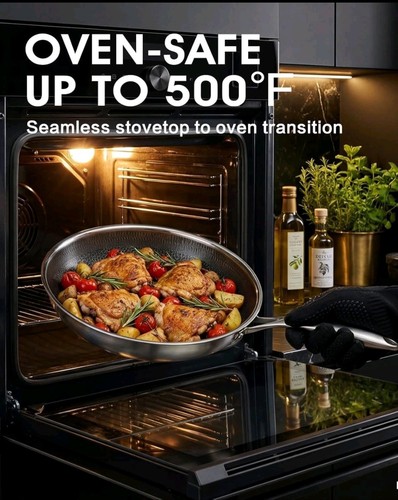 Frying pan with lid hybrid - frying, lid,