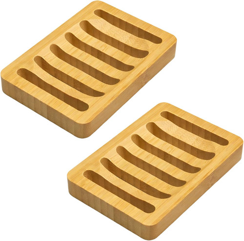 Pack bamboo soap dish with - bamboo,