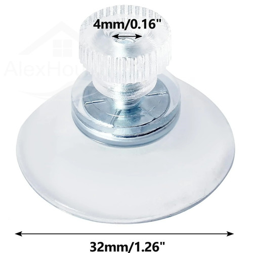 Suction cups with screw nut - cups,