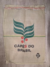 10 Used Matching  Coffee Sacks. Lots of Uses. Value. FREEPOST! Cafes Do Brasil