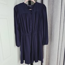 M&S Petite Navy Dress UK 12