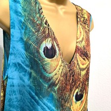 NWT Peacock Maxi Sleeveless