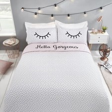Pink Polka Dot Duvet Quilt