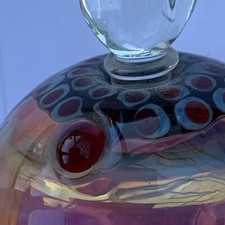 Perfume Bottle RICHARD CLEMENTS AUSTRALIAN ART GLASS FLAMEWORKED SIGNED