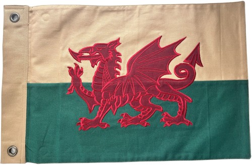 Wales flag fully sewn welsh - sewn,