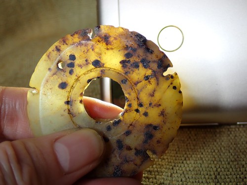 Chinese jadeite disk - chinese,