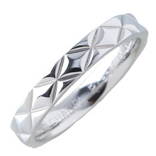 CHANEL Matelasse Ring Pt950