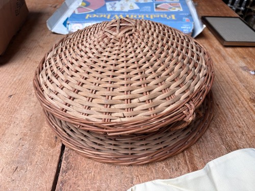 Vintage wicker sewing - vintage,