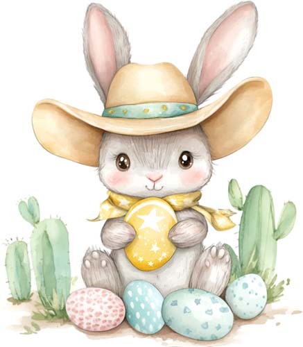 Colour easter bunny - easter,