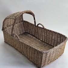 Wicker Moses Basket Vintage 74