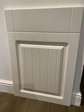 WHITE LINED KITCHEN UNIT DOOR & DRAWER FRONT 500 X 570+ 140mm STOCK DZ742