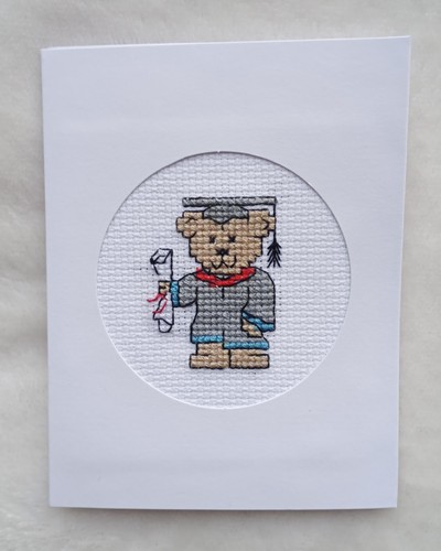 Handmade cross stitch card - handmade,