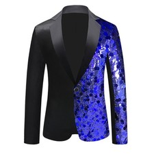 1x Men Sequined Suit Jacket