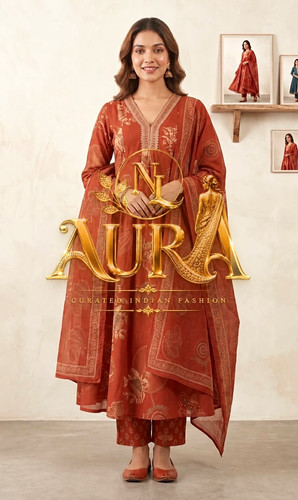 Nura women orange salwar - orange,