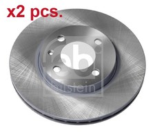 X2 PCS FRONT BRAKE DISC ROTOS X2 PCS SET 06512 FEBI BILSTEIN I