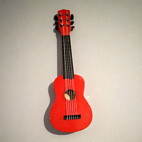 Red black acoustic ukulele - red/black,
