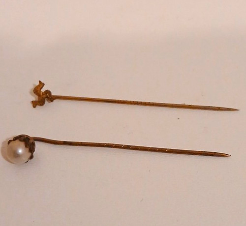 Vintage metal hatpins stick - vintage,