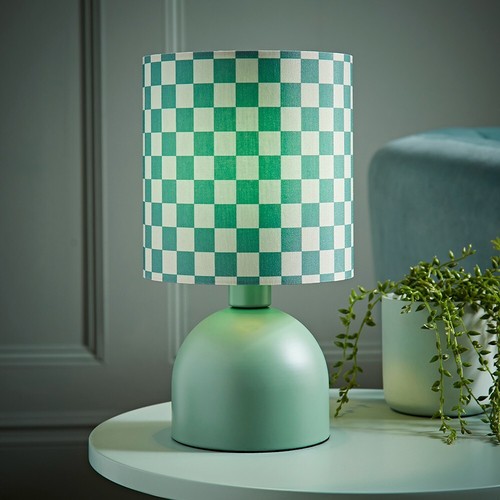 Miley green checkerboard print - green,