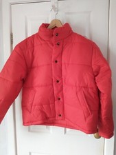 Bright Red Puffer Jacket with