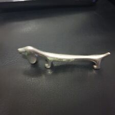 Dachshund silver plated nife rest vintage