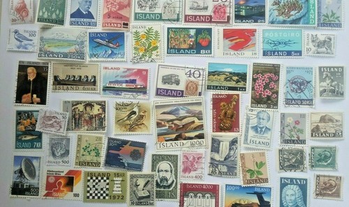 Iceland stamps collection 50 - stamps,