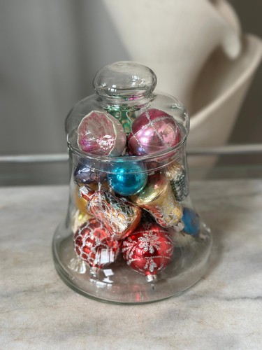 Vintage apothecary glass bell - apothecary,