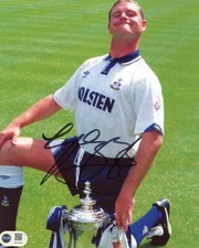 Paul Gascoigne Signed 10x8