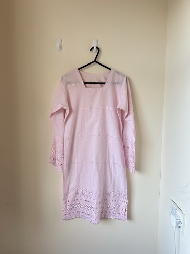 Pink short kurti long flared - short,