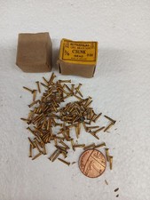 Nettlefolds Brass Countersunk Slot Head Screws ⅜" X 000 (Box Of 130)