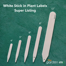 Plant Labels White Plastic