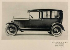 Rolls Royce 20 HP Six Cylinder Limousine Motor Car Picture