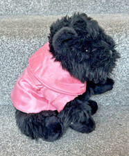 HARRODS Scottie Dog Pink Branded Jacket Plush Soft Toy Rare Collectible Black