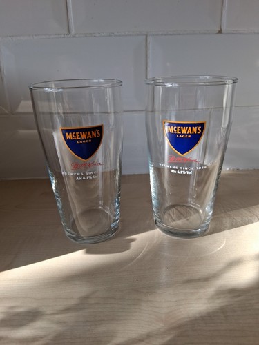 Mcewans lager pint - mcewans, glasses