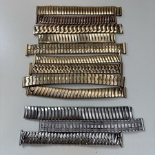 Gold Filled & Stainless Wrist Watch Bands Tops 1/20 Scrap gold recovery Lot READ