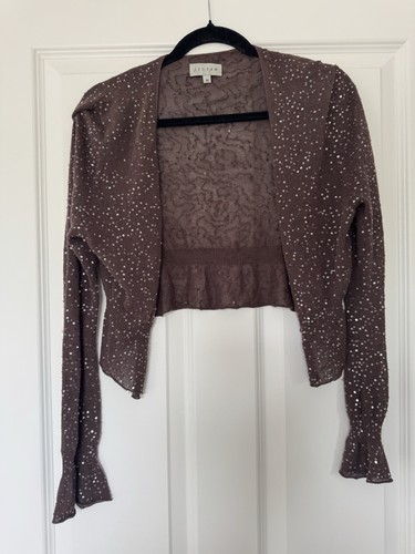 Jigsaw sequin bolero - sequin,