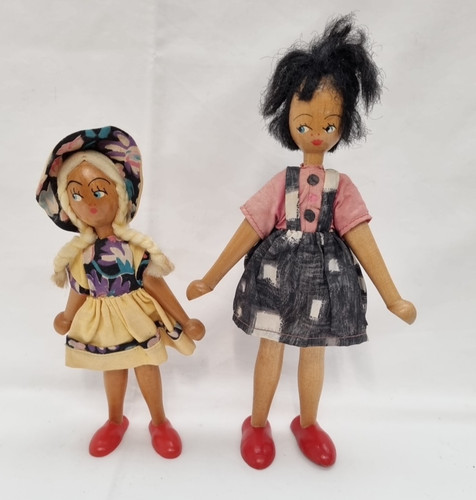 Vintage pair wooden - pair,