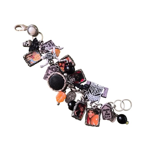 Halloween charm bracelet - halloween,