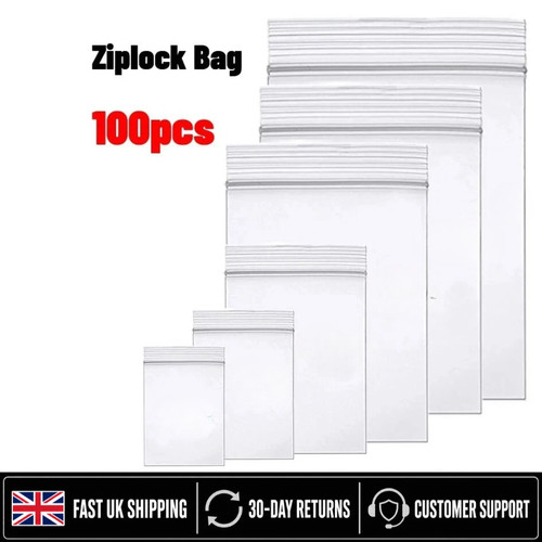 100 small clear - small, bags
