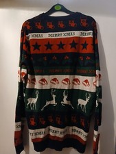 BOOHOO MAN MENS XMAS JUMPER SIZE MEDIUM