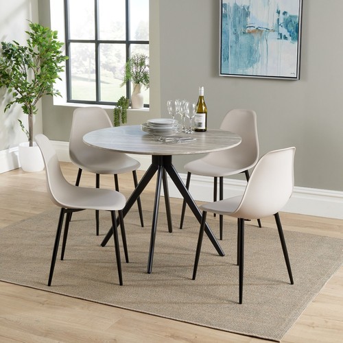 Aspen grey oak - aspen, round