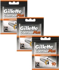 30 x Gillette Contour Plus Replacement Comfort Razor Blades Cartridge Refills 