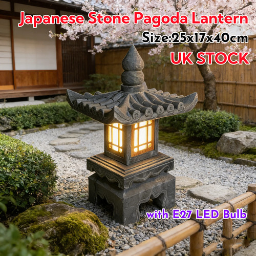 Japanese stone pagoda lantern - japanese,
