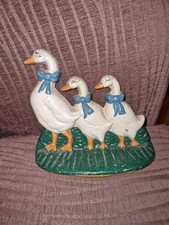 Vintage Cast Iron 3 Geese