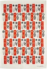 Carly Dodsley Tea Towel Orange