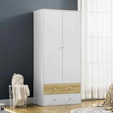 Tall Wooden 2 Door Wardrobe