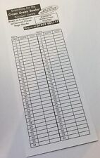 500 Bowls Score Cards Double Sided