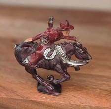 Vintage Lead Cowboy on Horse