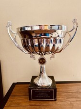 Big silver trophy 11 - big, 11”