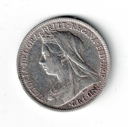 Victoria silver head - head, 6d